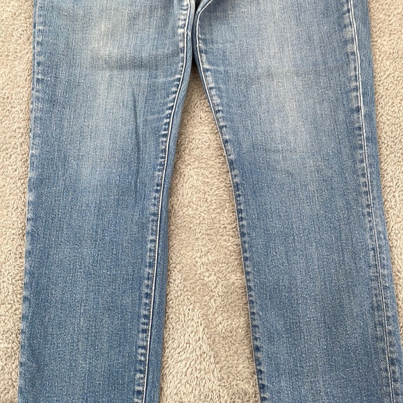Gap Jeans Womens 30 Girlfriend Mid Rise Straight Ankle Medium Wash Stretch Denim - Picture 4 of 16